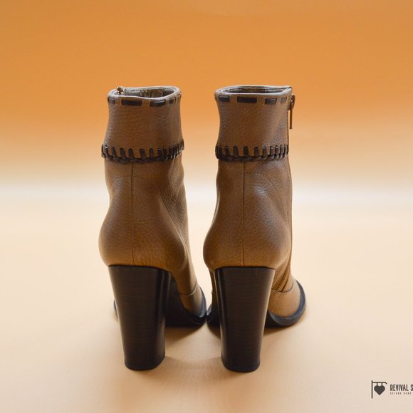 Carlos Santana Equal Gentle Tan Leather Boots, Size 6M - Picture 5 of 7